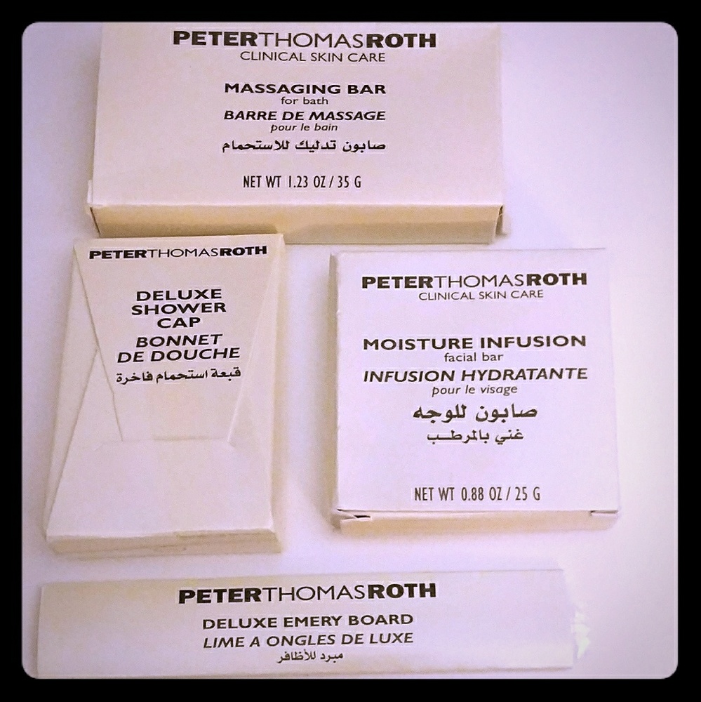 New Peter Thomas Roth travel toiletries kit of 4
